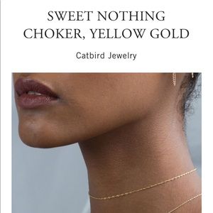 Catbird sweet nothing choker yellow gold